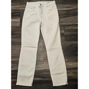 AYR Women's The Stir Premium Slim Straight Leg White Denim Jeans - Size 28